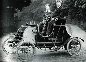 Barnehurst: Mr Whomes and son in car. Barnehurst