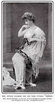Genesis: Mrs Arthur Cadogan with her pet python
