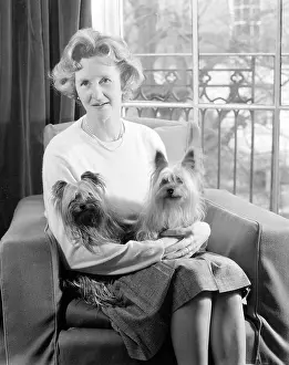 Mimi: Mrs Becker with pet dog Mimi