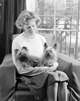 Mimi: Mrs Becker with pet dog Mimi