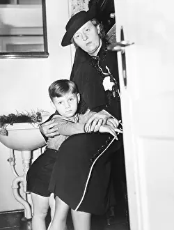 Remarried: Mrs. Bruno Hauptmann and her son Manfried in her