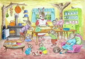 Bunnies: Mrs Bunny's Baking Day ' rolling pastry