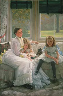 Chapple: Mrs Catherine Chapple-Gill and her Children