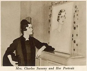 Sweeny: Mrs Charles Sweeny contemplating her portrait