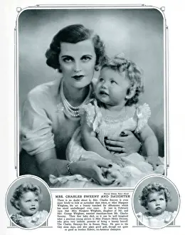 Scandalous: Mrs Charles Sweeny and daughter