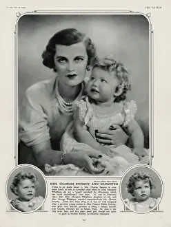 Manners: Mrs Charles Sweeny and daughter Frances