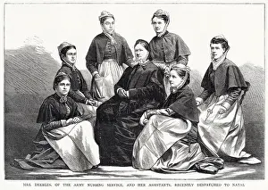 Dispatched: Mrs. Deebles of the Army Nursing Service and her Assistants