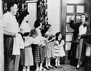 Thermos: Mrs. E. J. Siegwarth, Jr. waving good-bye ?