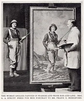 Ashton: Mrs G. A. Strutt poses for her portrait to Mr Frank E. Beres