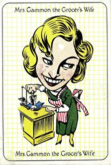 Weighing: Mrs Gammon the Grocer's Wife