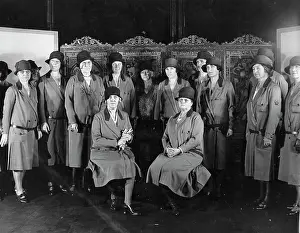 Wifes: Mrs. Herbert Hoover (seated left). Honorary President of Gir