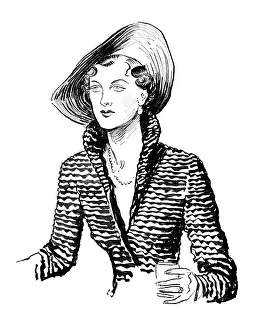 Schiaparelli: Mrs James Beck in a Schiaparelli suit