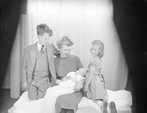 Melvin: Mrs James Melvin and Peter, Elsa and baby