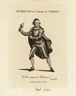 Weichsel: Mrs. Joseph Vernon as Cymon singing Thomas Arne's