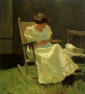 Convers: Mrs. N.C. Wyeth in Rocking Chair