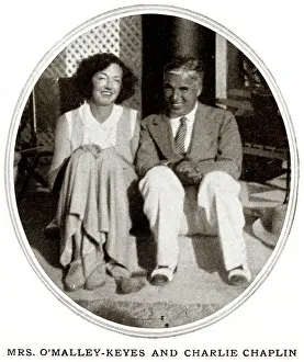 Byrnes: Mrs O'Malley-Keyes and Charlie Chaplin at Biarritz