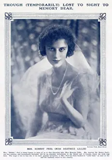 Newlywed: Mrs Robert Peel (Beatrice Lillie)