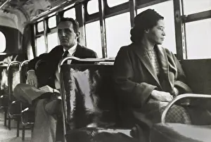 Naacp: Mrs. Rosa Parks, 43, in a forward seat of