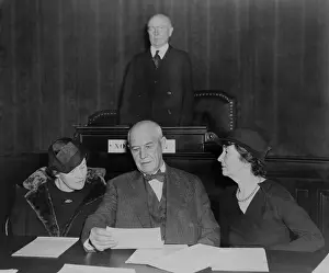 Feminists: Mrs. Thomas N. Hepburn (left), mother of Actress