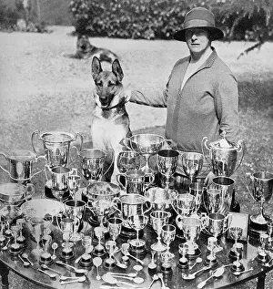 Soham: Mrs Thornton - breeder of champion Alsatians