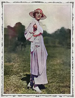 Belmont: Mrs Vernon Castle with her monkey, Rastus