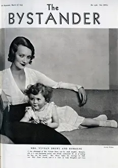 Vyvyan: Mrs Vyvyan Drury and daughter, Romayne, studio portrait