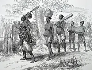 Attendants: Mrua medicine man and his attendants