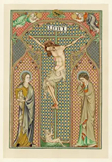 Psalter: MS - CRUCIFIXION