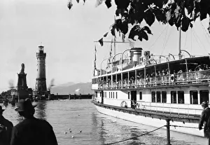 Lindau: MS Germany in Lindau harbour, 1935
