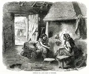 Kildare: Mud cabin at Kildare, Ireland