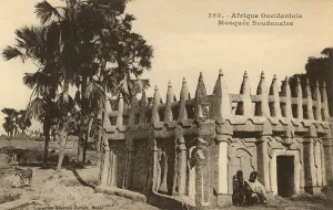 Adobe: Mudbrick Mosque in Senegal, Africa