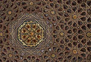 Martina: Mudejar ceiling, Chateau de Villandry, Loire Valley, France