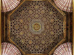 Martina: Mudejar ceiling, Chateau de Villandry, Loire Valley, France