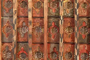 Teruel: Mudejar ceiling, Upper Hermitage, Santuario de