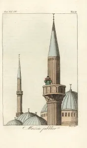 Ignace: Muezzin in a minaret performing the call to prayer