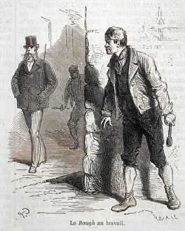 Mugging: Muggers stalking a victim in the street