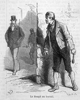 Mugging: Muggers stalking a victim in the street