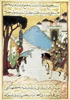 Yusuf: Muhammad and the Meccans. Otoman manuscript, 16th c