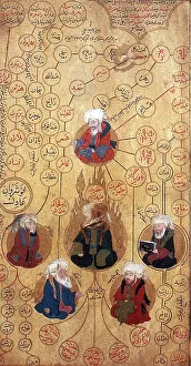Robed: Muhammad and the Four Rightly Guided Caliphs, 16th century