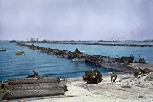 Jeeps: Mulberry Harbour - Omaha beach - Normandy WW2