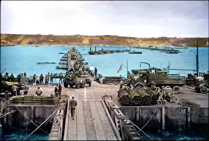 Jeeps: Mulberry Harbour - Omaha beach - Normandy WW2