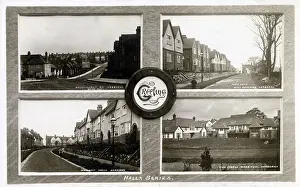 Harborne: Multi-view postcard of Harborne Moorpool Estate