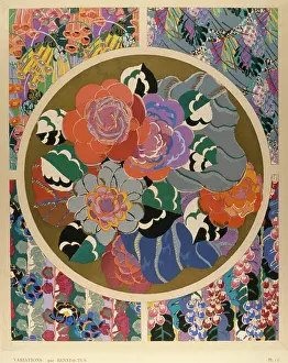 Circles: Multicoloured abstract art deco designs