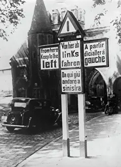 Multilingual: Multilingual signs on the only left