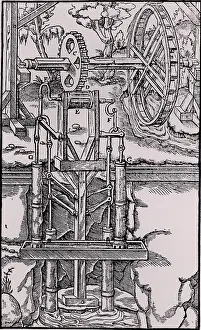 Pumps: Multiple suction pumps used to raise water from