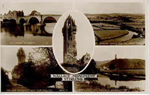 Stirlingshire: Multiview with Wallace Monument, Stirling, Stirlingshire