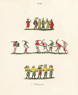 Mummer: Mummers and fools, 14th century