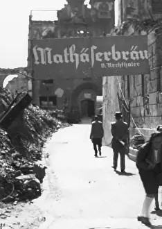 Clearance: The Munich Bayerstrasse after the end of the war, 1945