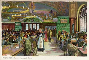 Tankard: Munich Bierkeller, Germany - circa 1905