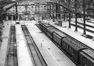 Freed: The Munich Central Station after the end of the war, 1945